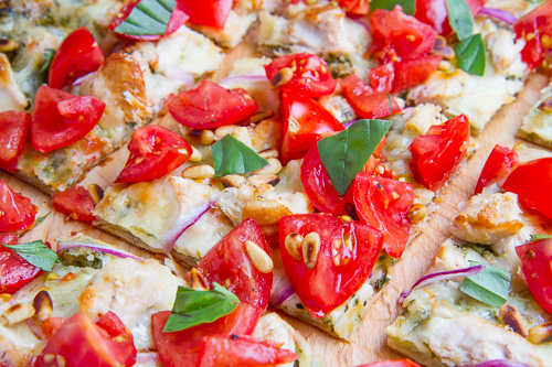 Bruschetta Chicken Pesto Tart Bruschetta Chicken Pesto Tart