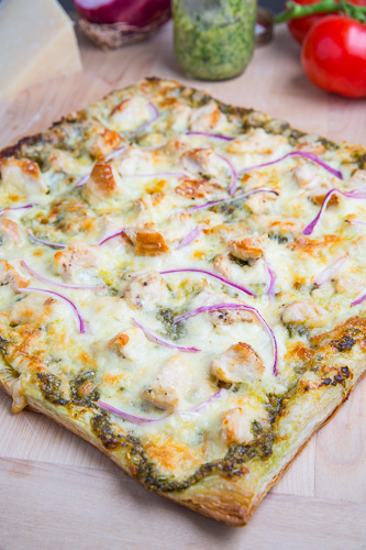 Bruschetta Chicken Pesto Tart Bruschetta Chicken Pesto Tart