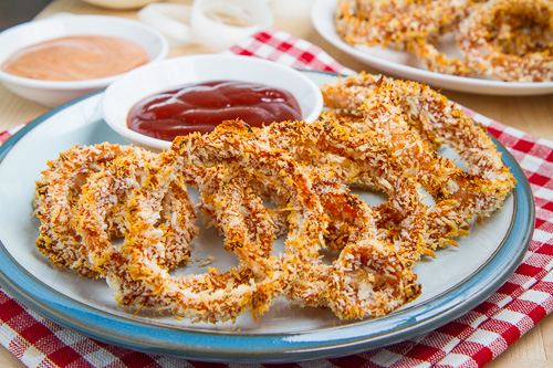 Crispy Baked BBQ Onion Rings Crispy Baked BBQ Onion Rings