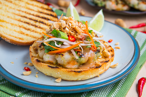 Pad Thai Shrimp Burgers Pad Thai Shrimp Burgers