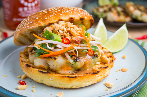 Pad Thai Shrimp Burgers Pad Thai Shrimp Burgers