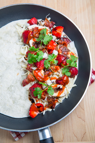 Strawberry Balsamic Grilled Chicken and Bacon Quesadillas Strawberry Balsamic Grilled Chicken and Bacon Quesadillas