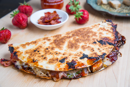 Strawberry Balsamic Grilled Chicken and Bacon Quesadillas Strawberry Balsamic Grilled Chicken and Bacon Quesadillas