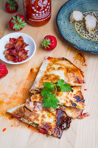 Strawberry Balsamic Grilled Chicken and Bacon Quesadillas Strawberry Balsamic Grilled Chicken and Bacon Quesadillas