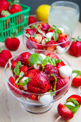Strawberry Caprese Salad Strawberry Caprese Salad