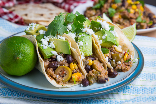 Black Bean, Corn and Quinoa Picadillo Tacos Black Bean, Corn and Quinoa Picadillo Tacos