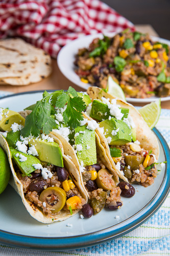 Black Bean, Corn and Quinoa Picadillo Tacos Black Bean, Corn and Quinoa Picadillo Tacos