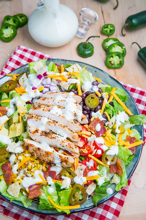 Southwestern Grilled Chicken Jalapeno Popper Salad Southwestern Grilled Chicken Jalapeno Popper Salad