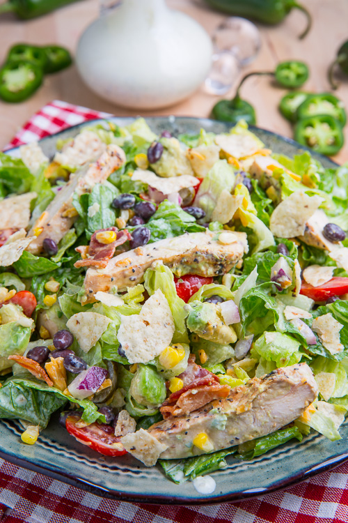 Southwestern Grilled Chicken Jalapeno Popper Salad Southwestern Grilled Chicken Jalapeno Popper Salad