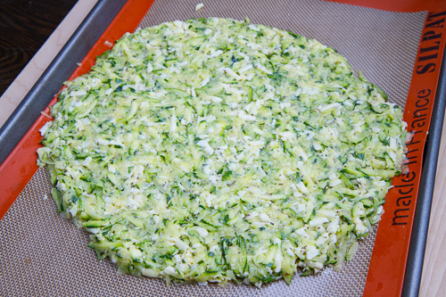 Zucchini Pizza Crust (with Chipotle BBQ Bacon and Grilled Corn Pizza) Zucchini Pizza Crust (with Chipotle BBQ Bacon and Grilled Corn Pizza)