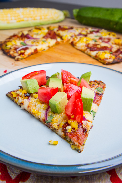 Zucchini Pizza Crust (with Chipotle BBQ Bacon and Grilled Corn Pizza) Zucchini Pizza Crust (with Chipotle BBQ Bacon and Grilled Corn Pizza)