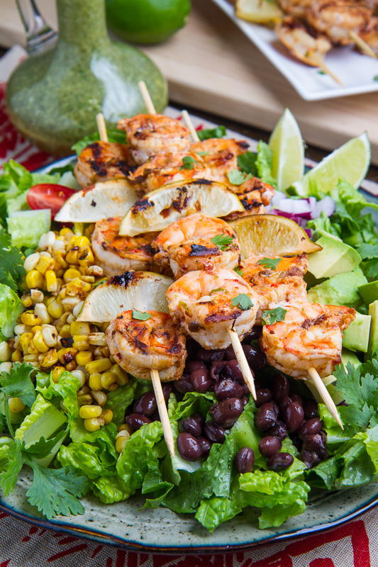 Chipotle Lime Grilled Shrimp Salad in Cilantro Lime Dressing Chipotle Lime Grilled Shrimp Salad in Cilantro Lime Dressing
