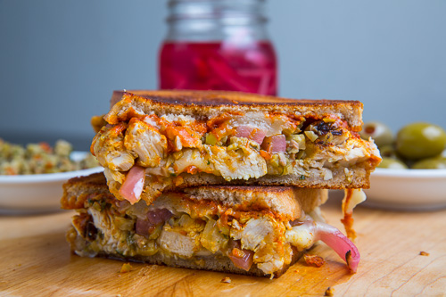 Moroccan Chicken Manchego Melt Moroccan Chicken Manchego Melt