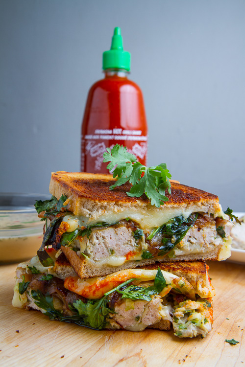 Thai Green Curry Turkey and Zucchini Meatloaf Grilled Cheese Thai Green Curry Turkey and Zucchini Meatloaf Grilled Cheese