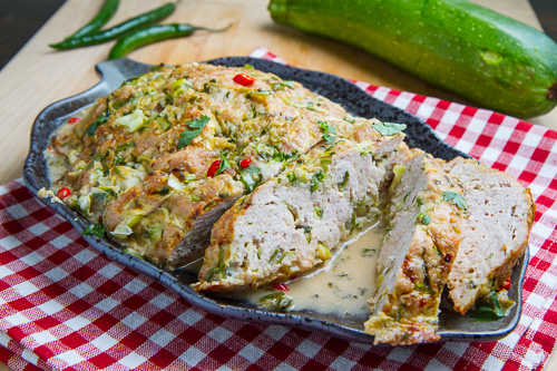 Thai Green Curry Turkey and Zucchini Meatloaf in a Coconut Milk Green Curry Sauce Thai Green Curry Turkey and Zucchini Meatloaf in a Coconut Milk Green Curry Sauce