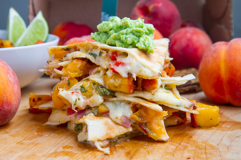 Chipotle Peach Salsa Quesadillas Chipotle Peach Salsa Quesadillas