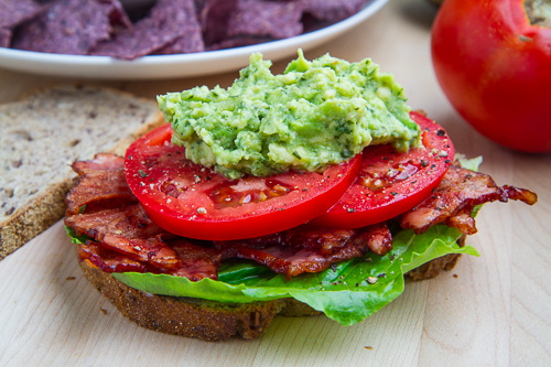 Pesto Guacamole BLT (Bacon, Lettuce and Tomato) Sandwich Pesto Guacamole BLT (Bacon, Lettuce and Tomato) Sandwich