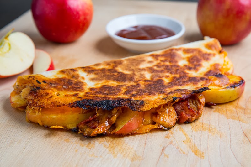 BBQ Chicken, Apple, Bacon and Cheddar Quesadillas BBQ Chicken, Apple, Bacon and Cheddar Quesadillas