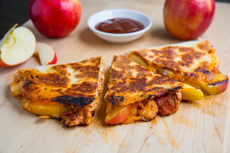 BBQ Chicken, Apple, Bacon and Cheddar Quesadillas BBQ Chicken, Apple, Bacon and Cheddar Quesadillas