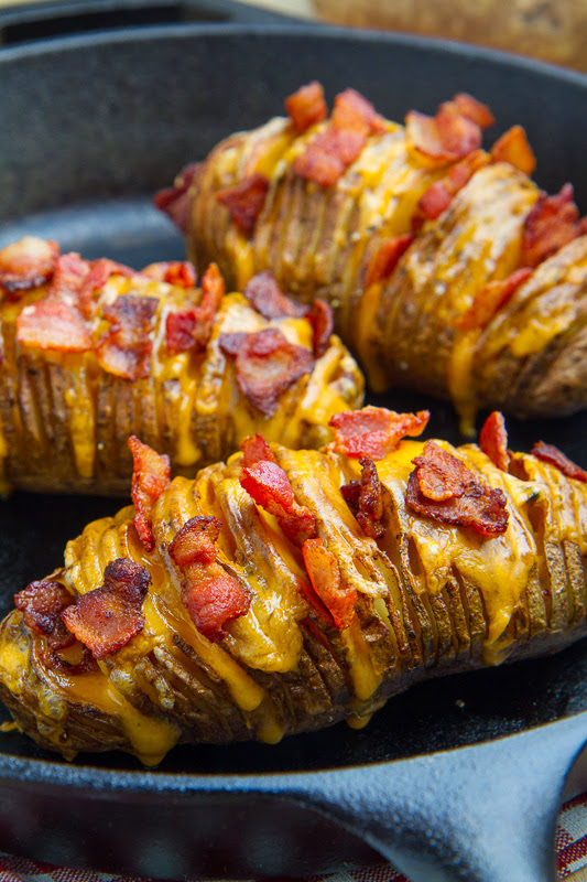 Fully Loaded Hasselback Potatoes Fully Loaded Hasselback Potatoes