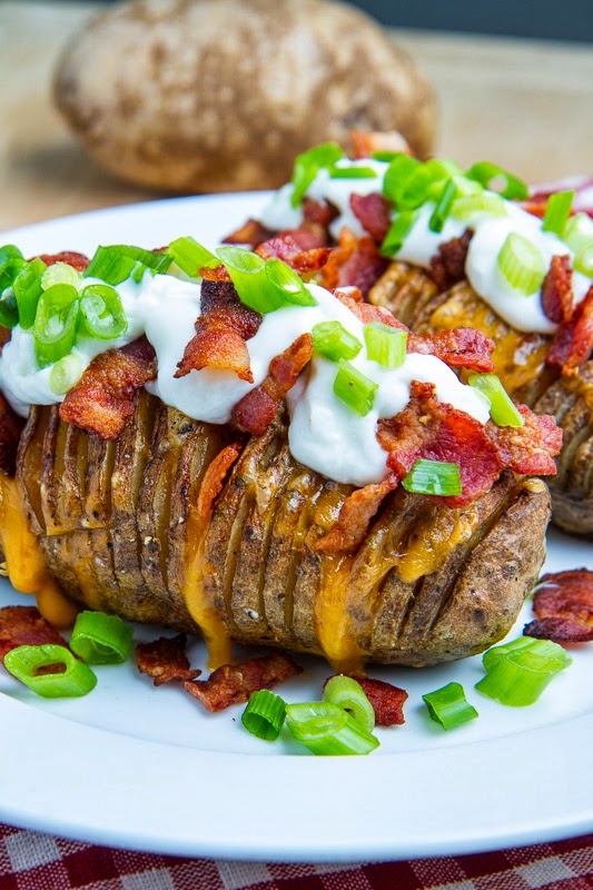 Fully Loaded Hasselback Potatoes Fully Loaded Hasselback Potatoes