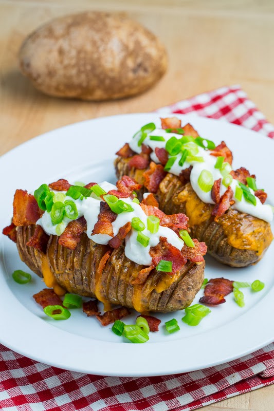 Fully Loaded Hasselback Potatoes Fully Loaded Hasselback Potatoes