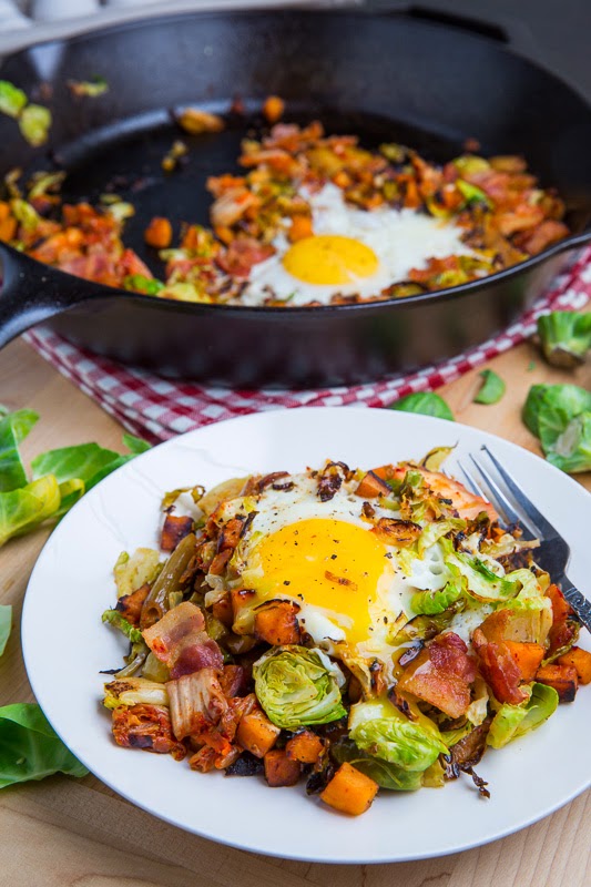 Brussels Sprout Hash with Sweet Potato and Bacon Brussels Sprout Hash with Sweet Potato and Bacon