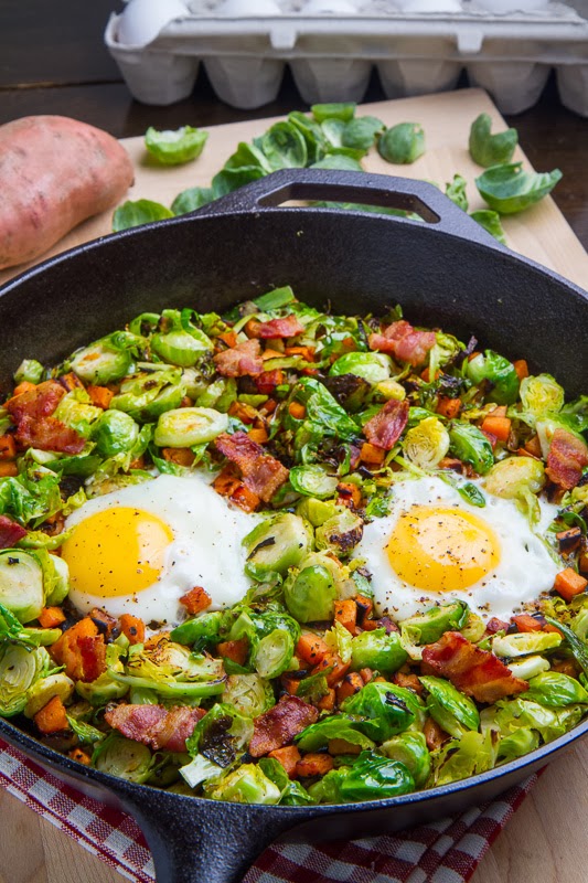 Brussels Sprout Hash with Sweet Potato and Bacon Brussels Sprout Hash with Sweet Potato and Bacon