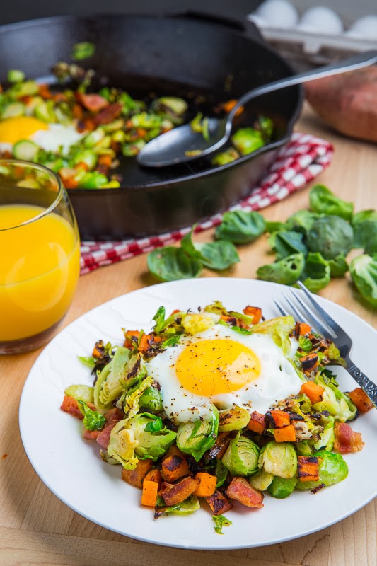 Brussels Sprout Hash with Sweet Potato and Bacon Brussels Sprout Hash with Sweet Potato and Bacon