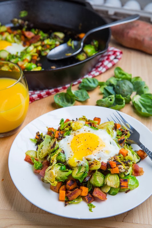 Brussels Sprout Hash with Sweet Potato and Bacon Brussels Sprout Hash with Sweet Potato and Bacon