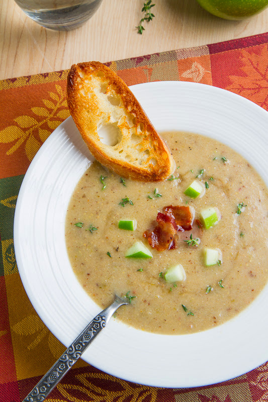 Roasted Apple and Aged White Cheddar Soup Roasted Apple and Aged White Cheddar Soup