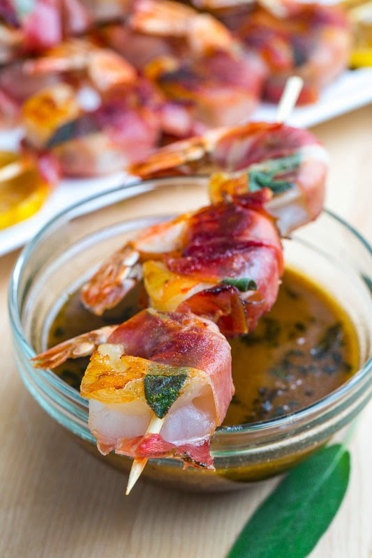 Shrimp Saltimbocca Shrimp Saltimbocca