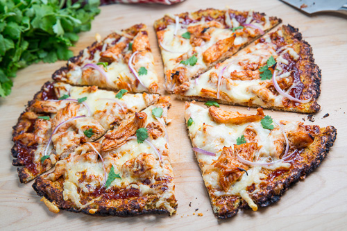 Cauliflower Pizza Crust (with BBQ Chicken Pizza) Cauliflower Pizza Crust (with BBQ Chicken Pizza)