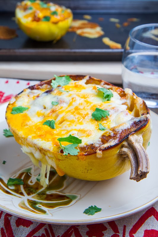 Chicken Enchilada Stuffed Spaghetti Squash Chicken Enchilada Stuffed Spaghetti Squash