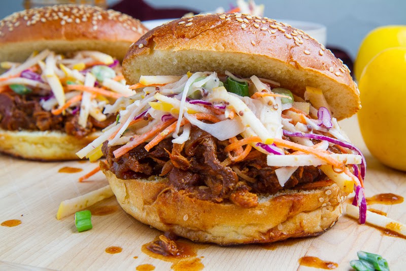 Apple BBQ Pulled Chicken Sandwiches Apple BBQ Pulled Chicken Sandwiches