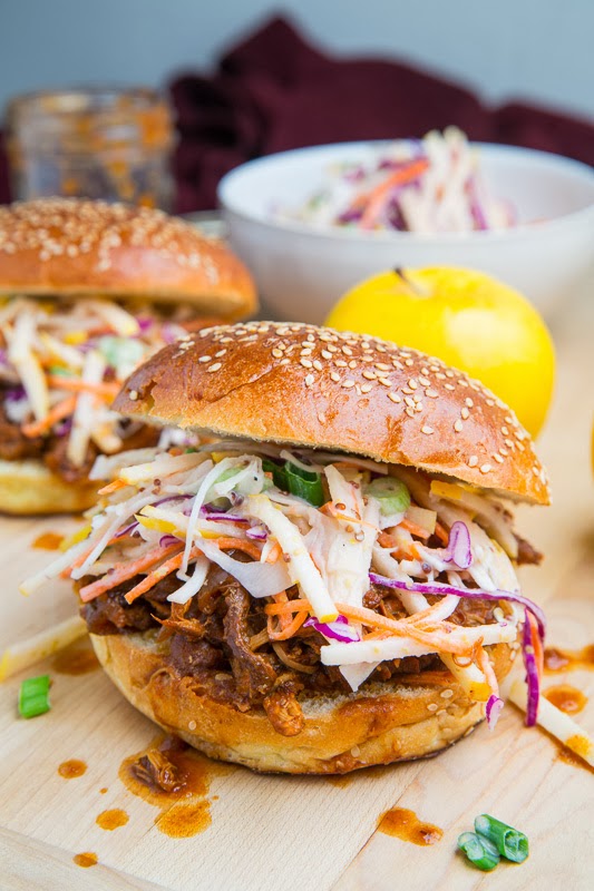 Apple BBQ Pulled Chicken Sandwiches Apple BBQ Pulled Chicken Sandwiches