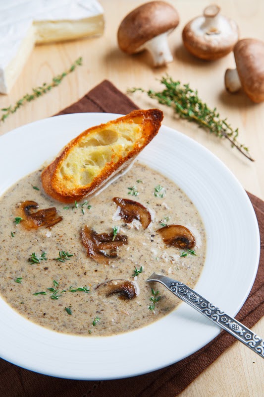 Creamy Roasted Mushroom and Brie Soup Creamy Roasted Mushroom and Brie Soup