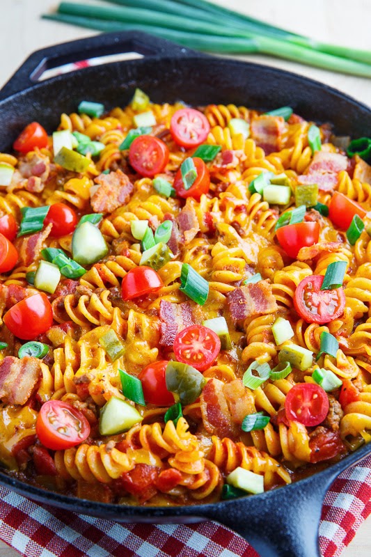 One Pot Bacon Cheeseburger Casserole One Pot Bacon Cheeseburger Casserole