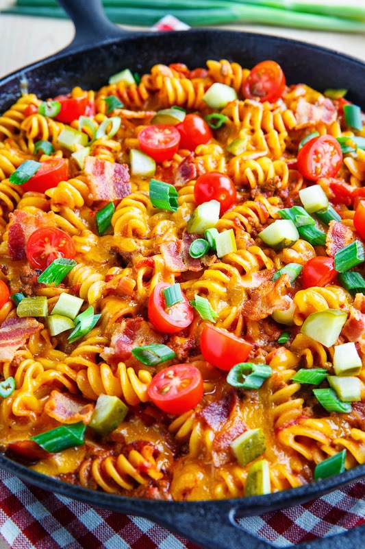 One Pot Bacon Cheeseburger Casserole One Pot Bacon Cheeseburger Casserole