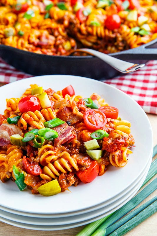 One Pot Bacon Cheeseburger Casserole One Pot Bacon Cheeseburger Casserole