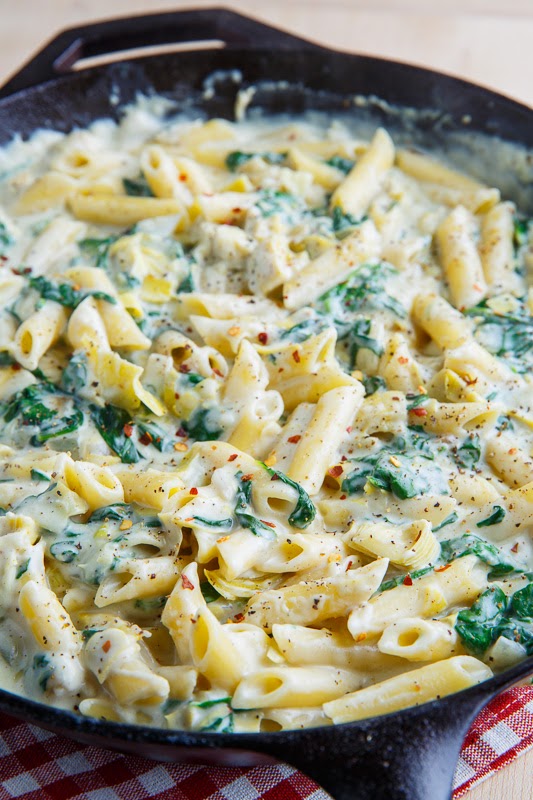 Spinach and Artichoke Dip Pasta Spinach and Artichoke Dip Pasta