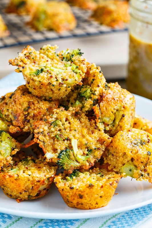 Broccoli and Cheddar Quinoa Bites Broccoli and Cheddar Quinoa Bites
