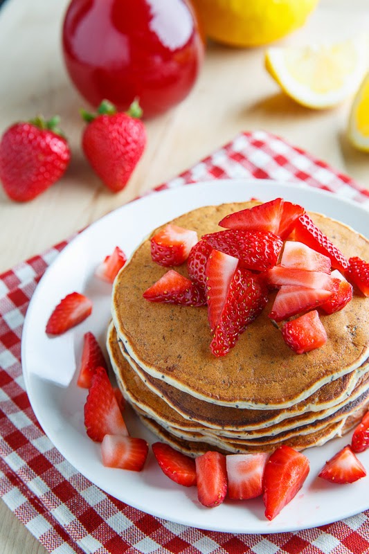 Strawberry Lemon Ricotta Poppy Seed Pancakes Strawberry Lemon Ricotta Poppy Seed Pancakes