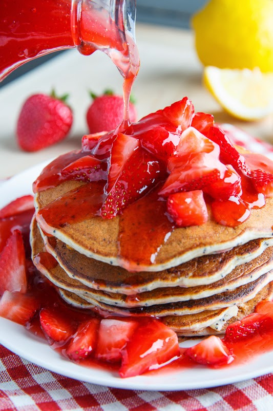 Strawberry Lemon Ricotta Poppy Seed Pancakes Strawberry Lemon Ricotta Poppy Seed Pancakes