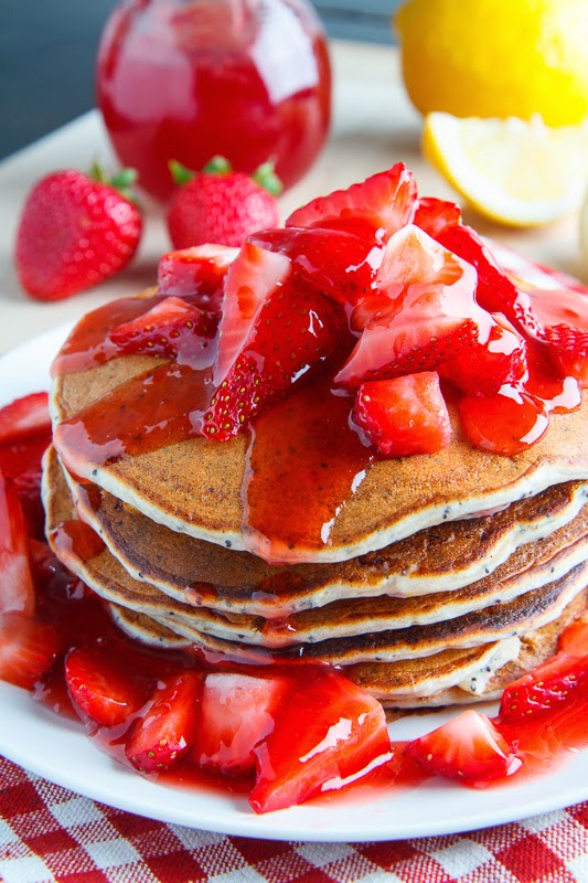 Strawberry Lemon Ricotta Poppy Seed Pancakes Strawberry Lemon Ricotta Poppy Seed Pancakes