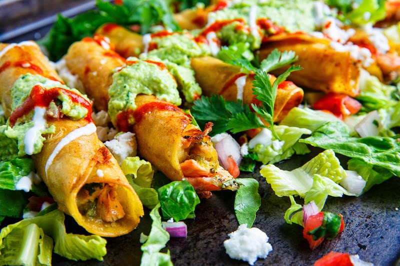 Cilantro Lime Salmon Taquitos Cilantro Lime Salmon Taquitos