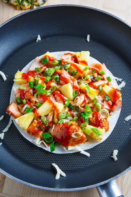 Teriyaki Salmon and Pineapple Quesadillas Teriyaki Salmon and Pineapple Quesadillas