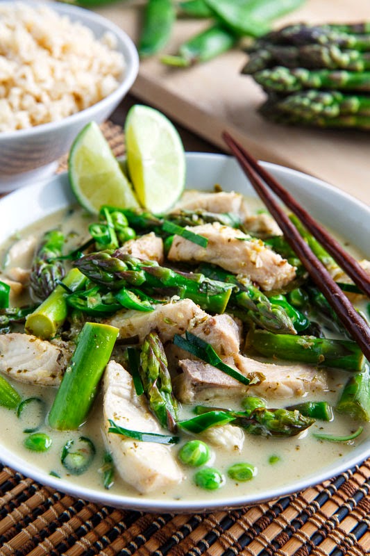 Thai Fish Green Curry with Asparagus and Peas Thai Fish Green Curry with Asparagus and Peas