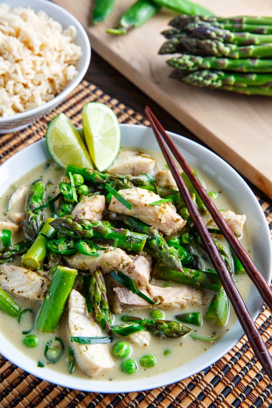 Thai Fish Green Curry with Asparagus and Peas Thai Fish Green Curry with Asparagus and Peas