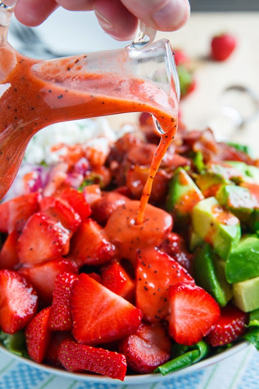 Strawberry and Avocado Salad with Strawberry Poppy Seed Vinaigrette Strawberry and Avocado Salad with Strawberry Poppy Seed Vinaigrette